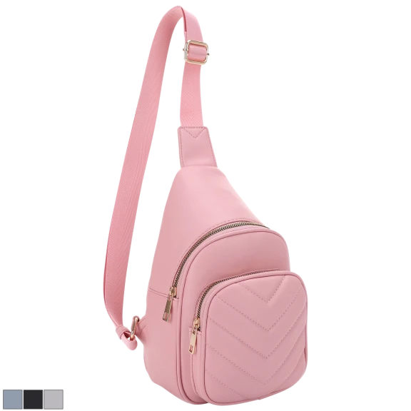 Poppy & Harper Mia Chevron Quilted Sling