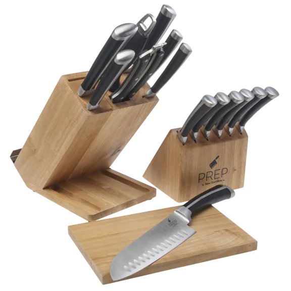 Prep by New Domaine 17-Piece Knife Set and Cutting Board