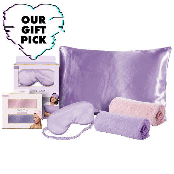Olivia Rose Satin Sleep Set & 2 Pack Towel Turbans