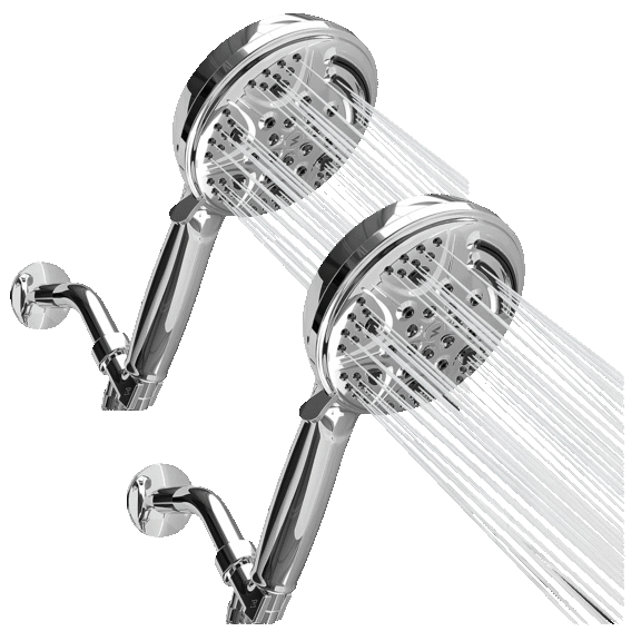 2-Pack: Sparkpod 9-Function Handheld Shower Heads
