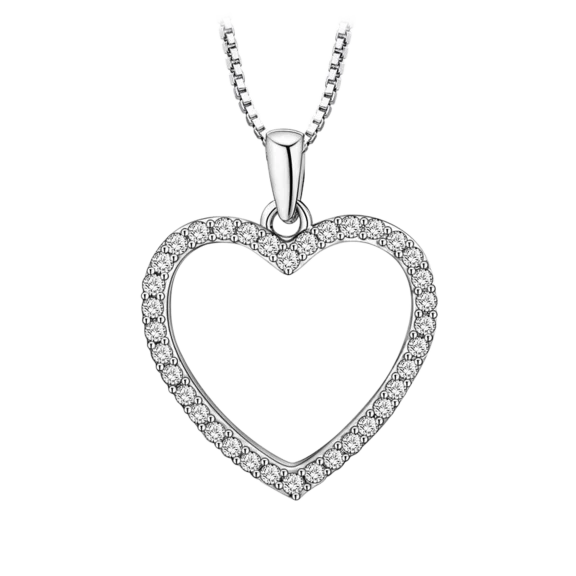 Hollywood Sensation Heart with Open Center Necklace