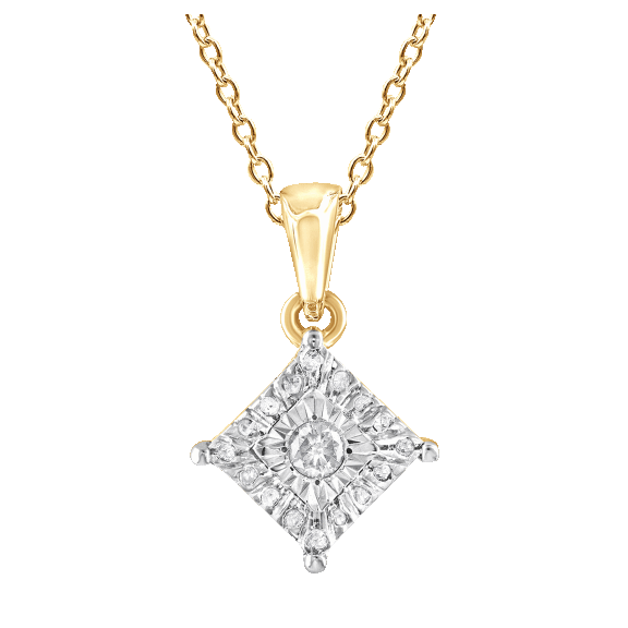 Diamond Muse 1/10 Carat TW Diamond Pendant Necklace