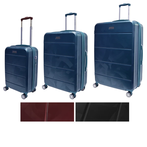 Adrienne Vittadini 3-Piece Hardcase Brussels Collection Luggage Set