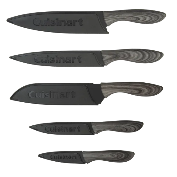 Cuisinart 10 Pc. Ceramic Coated Faux Wood Knife Set