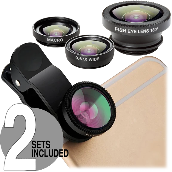 2-Pack: Power-to-Go 3-Piece Universal Lens Kits