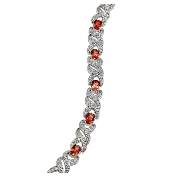 Savvy Cie Genuine 4 Carat TW Gemstone Bracelet