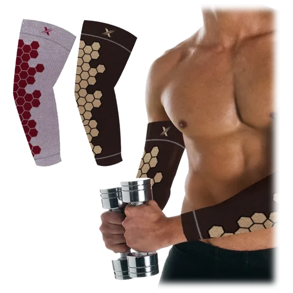 Extreme Fit Copper Infused High Performance Elbow Compression & Support Sleeves