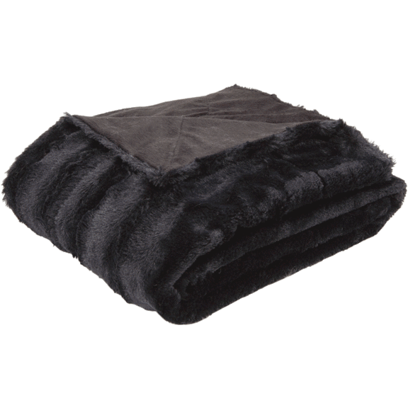 Cheer Collections Faux Fur 86" x 86" Throw Blanket