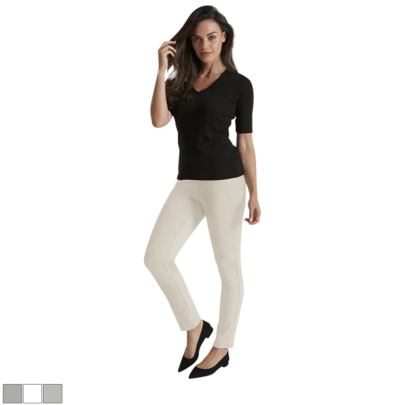 Neiman Marcus Jasmine Slim Knit Pants