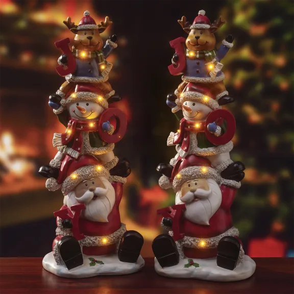 The Lighted JOY Holiday Stack