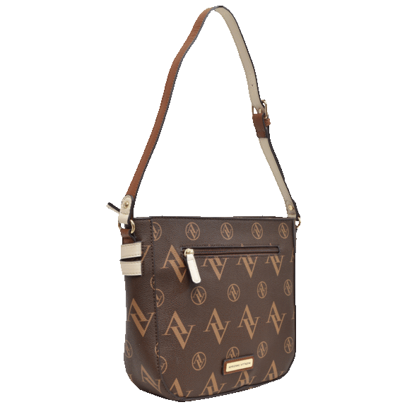 Adrienne Vittadini Signature Shoulder Tote With Lock