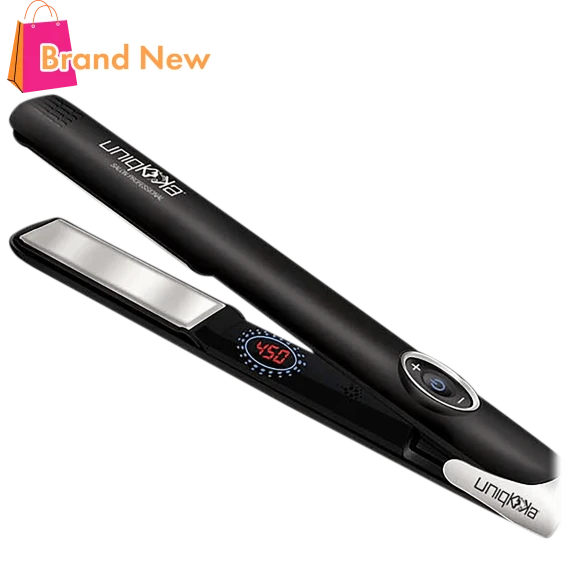 Uniqkka 1-Inch Ceramic Flat Iron with Tri-Tanium Technology