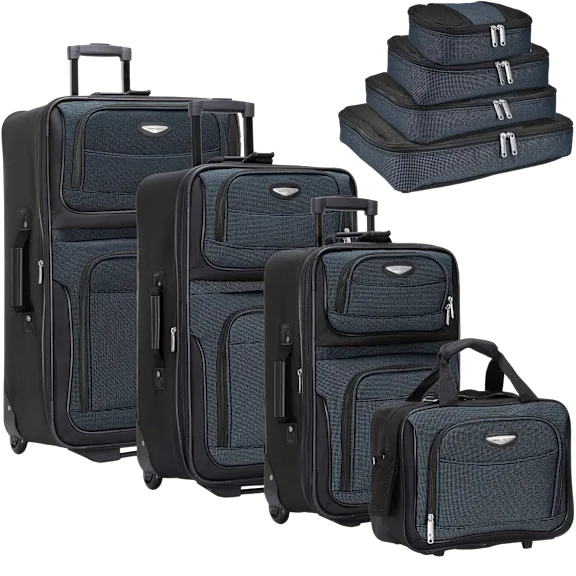 Travel Select Amsterdam 8-Piece Softside Luggage Set with Packing Cubes