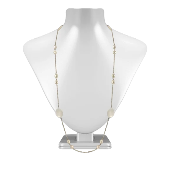 KIRIBATI COLLECTION 18K Gold Filled Pearl & Mother-of-Pearl Necklaces