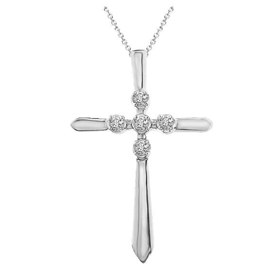 Tamborat Elegant Diamond Cross 18K Gold Plated Necklaces