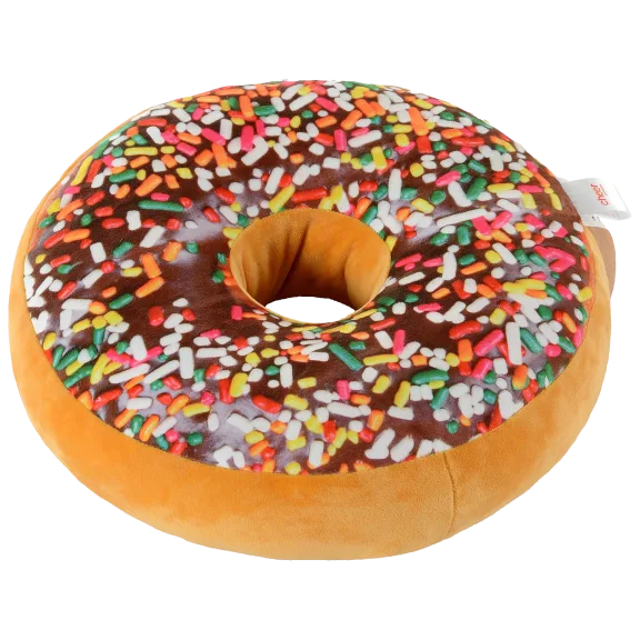 Cheer Collection 16" Reversible Microplush Novelty Donut Throw Pillow