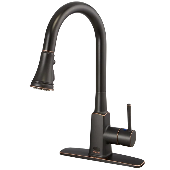 Dalmo Oil Rubbed Bronze Touchless Kitchen Faucet with Pull Down Sprayer