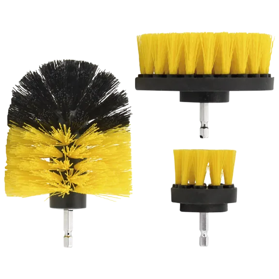 Eternal 3-Piece Power Drill Scrub Brush Set