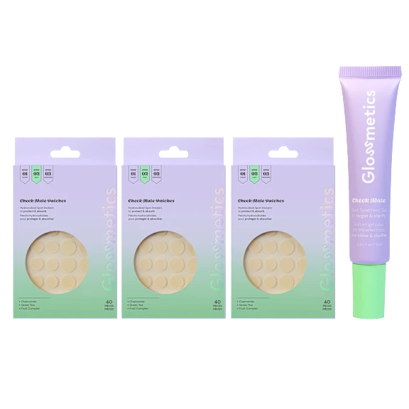 120-Pack: Glossmetics Hydrocolloid Spot Stickers + 1 Spot Treatment Gel
