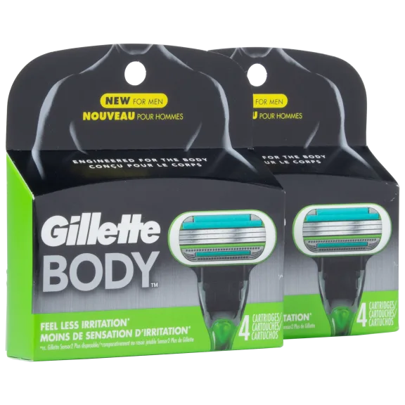 8-Pack: Gillette Body Men's Razor Blade Refills