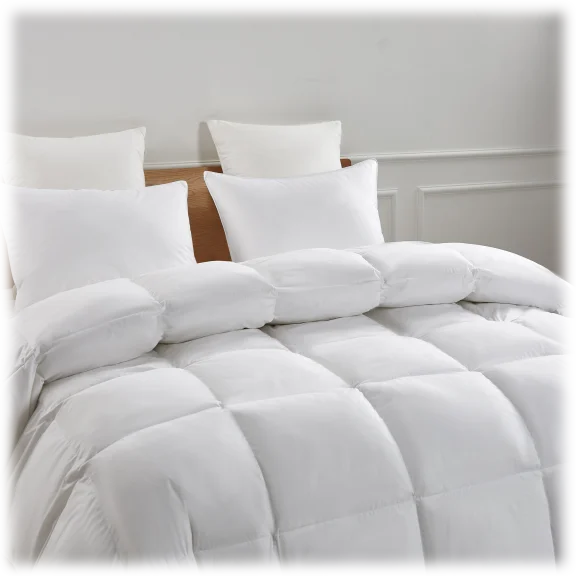 Serta 233 Thread Count White Goose Feather And Down Fiber Comforter - Light