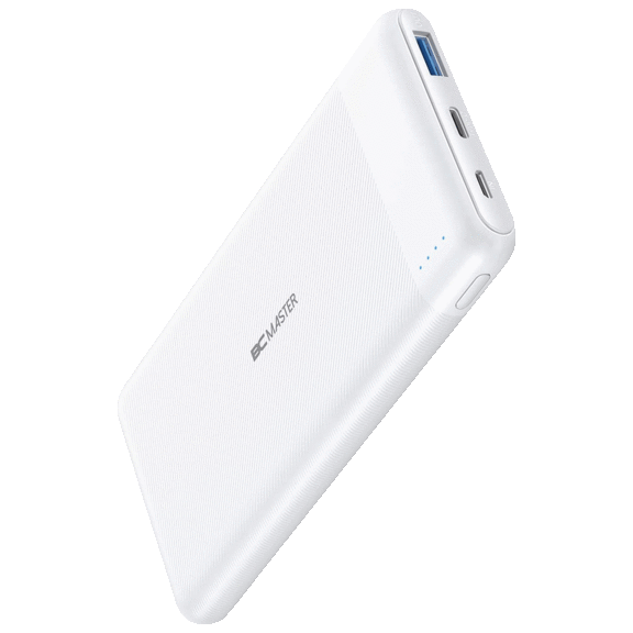 BCMaster 10,000 mAh Portable Charger with 18W Power Delivery USB-C & QuickCharge