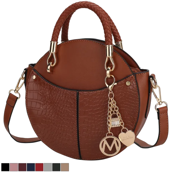 MKF Collection Nobella Croco Crossbody Handbag by Mia K.