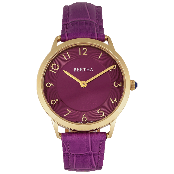 Bertha Abby Swiss Ladies Watch with Leather Band