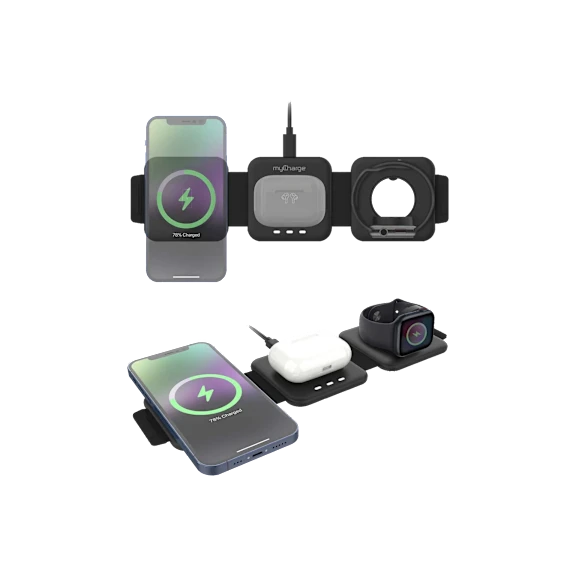 2-Pack: MyCharge 3-in-1 Wireless Charging Pad