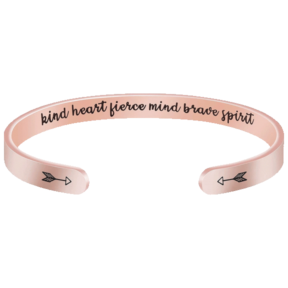 Rose Gold Plated Stainless Steel Bangle Cuff Bracelets
