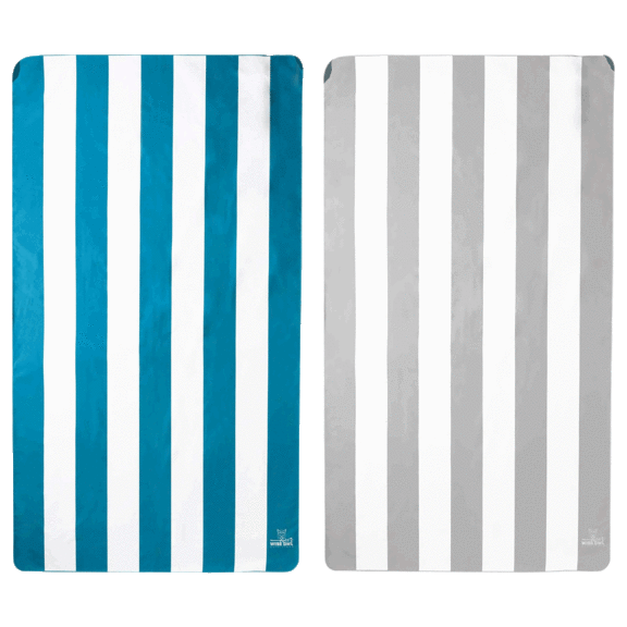 2-pack: Wise Owl Outfitters Quick Dry Microfiber Beach and Yoga Towel