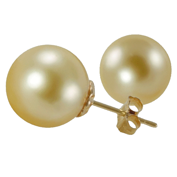 A&M 14K Gold Women's Ball Earrings