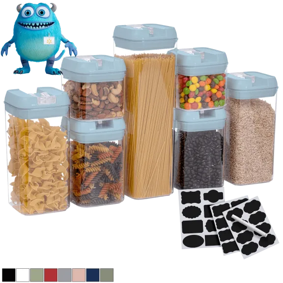 Cheer Collection 7-Piece Airtight Food Storage Containers