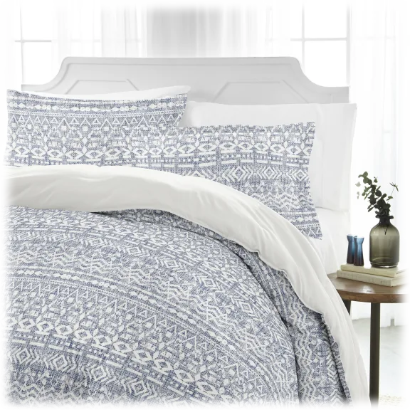 Cloth & Gable Premium Modern Rustic Pattern 3 Piece Reversible Duvet Set