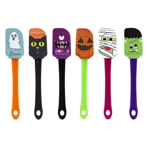 6-Pack: Extreme Fit Halloween Silicone Spatulas Set