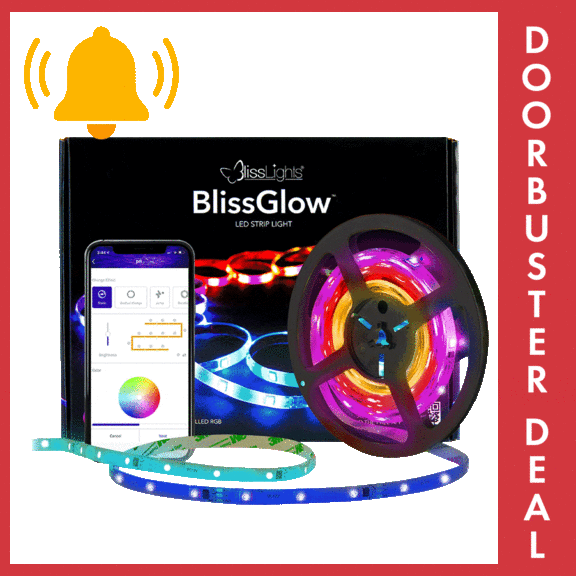 BlissLights BlissGlow 32' Bluetooth LED Strip Lights