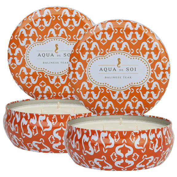 2-Pack: Aqua de SOi 21oz Triple Wick Candles