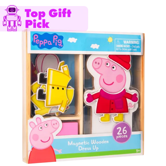 Peppa Pig Magnetic Wood Dress Up Doll