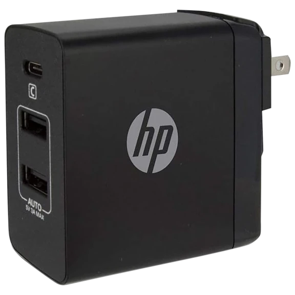 HP USB-C Power Delivery (PD) 45W Charger with 2 USB-A Ports