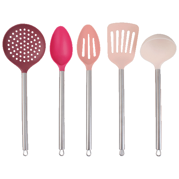 Cook with Color 5-Piece Nylon Utensil Set