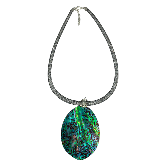 NEW ZEALAND COLLECTION 50mm Abalone Statement Necklace