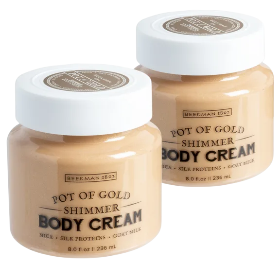 2-Pack: Beekman 1802 Pot Of Gold Goat Milk Shimmer Body Cream