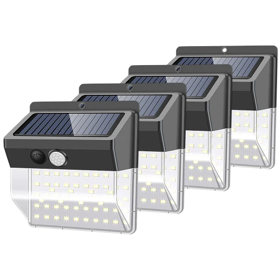 4-Pack: Hakol 136 LED Outdoor Waterproof Motion Sensor Garden Lights