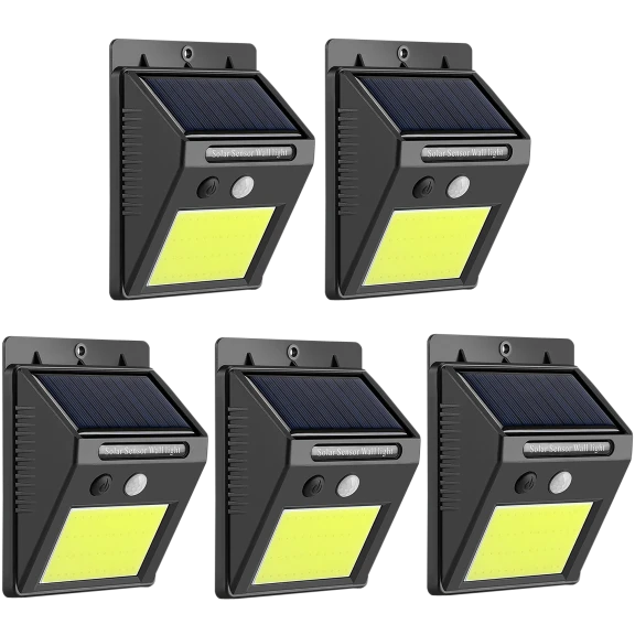 5-Pack: Hakol Outdoor LED Solar Light & Wireless IP65 Waterproof Motion Sensors