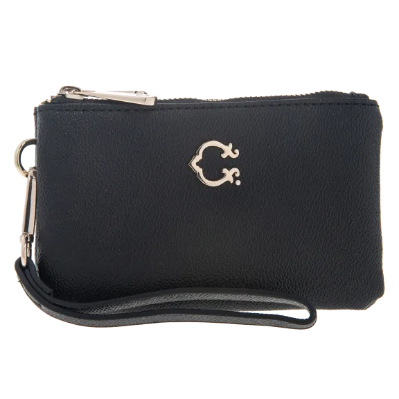 Black Palmer Double Zip Wristlet by C. Wonder