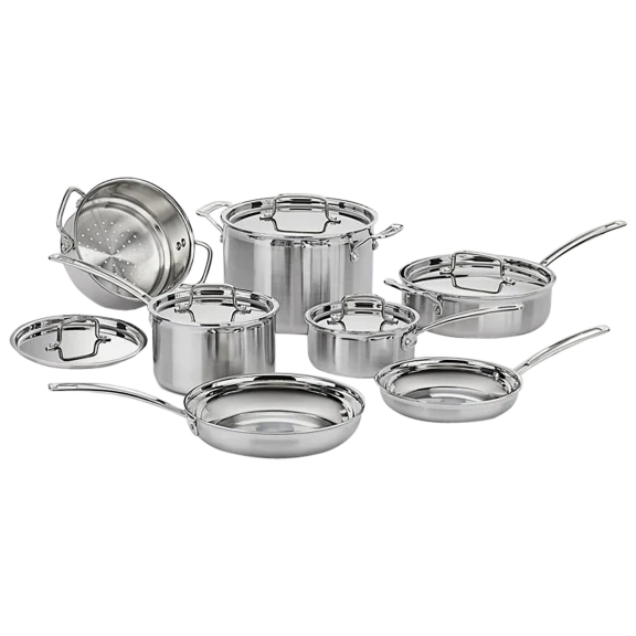 Cuisinart 12-Piece Multiclad Pro Tri-Ply Stainless Cookware Set