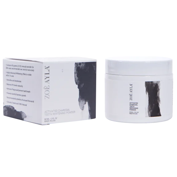 Zoe Ayla Activated Charcoal Teeth Whitening Powder