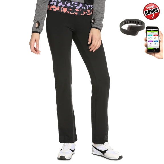 Reebok Women's Strength Geo Print Pants + Bonus Activity Tracker