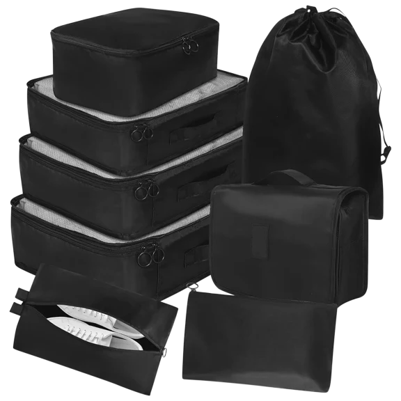 Titan Lightweight Compact 8-Piece Organizing Packing Cubes