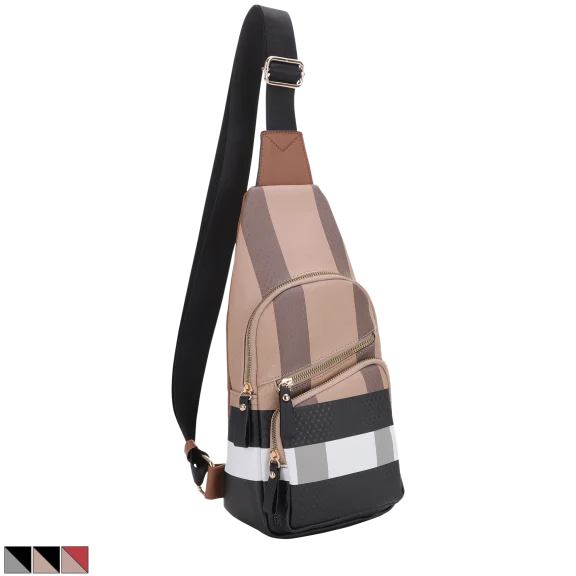 Malibu Skye Aubrey Print Double Compartment Sling Bag